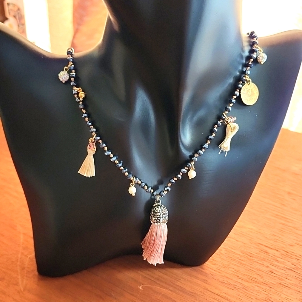 Bohemian style costume necklace